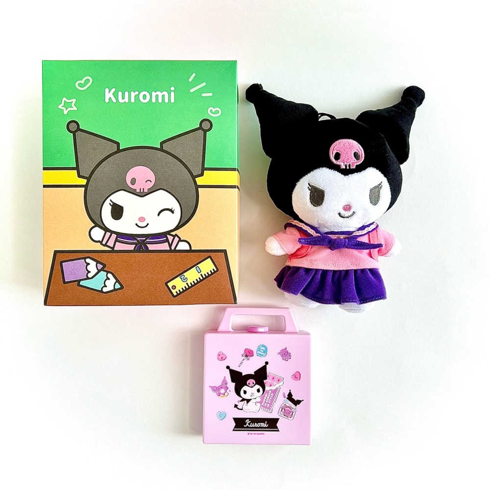 Sanrio Kuromi x McDonalds 2024 Plush Doll with Box and Accessory Case (New)